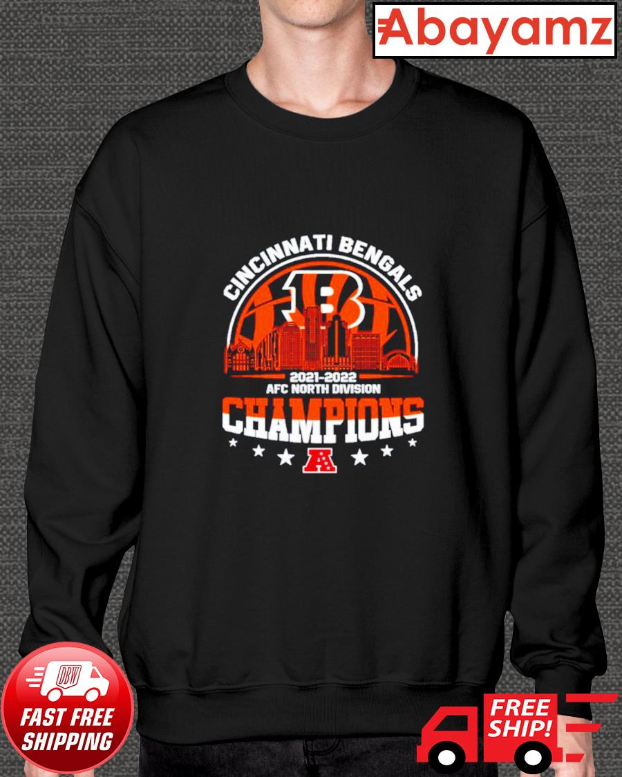 FREE shipping Cincinnati Bengals AFC North Bengals Cincinnati Champions  2021 2022 NFL shirt, Unisex tee, hoodie, sweater, v-neck and tank top