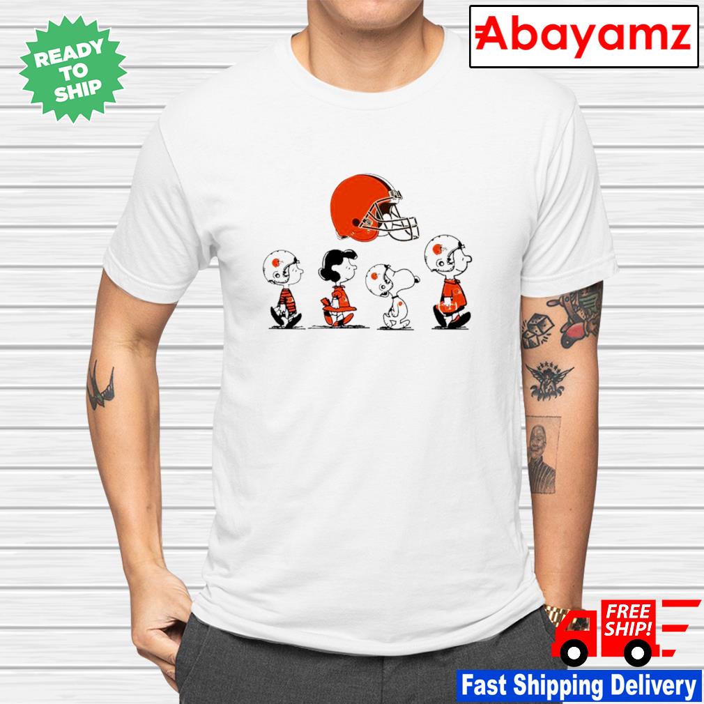 Cleveland Browns Charlie Brown Snoopy Cleveland Browns T-Shirt