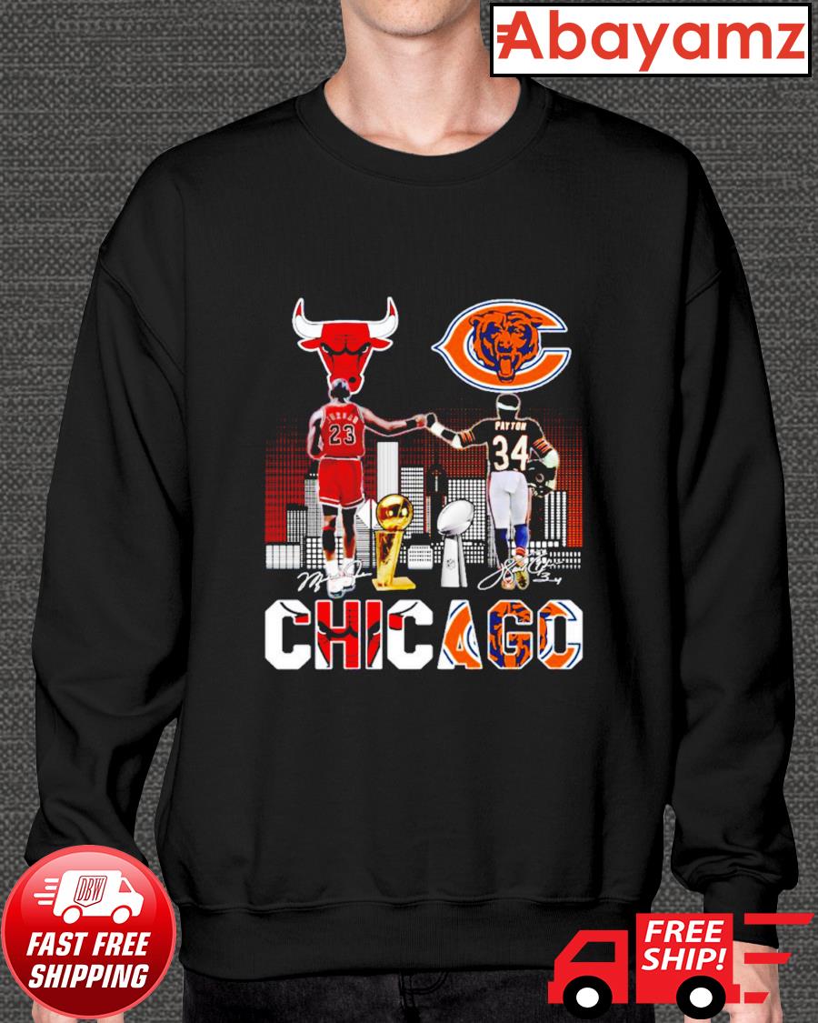 Chicago Bulls Michael Jordan And Walter Payton Chicago Bears Signatures  Shirt, hoodie, sweater, long sleeve and tank top