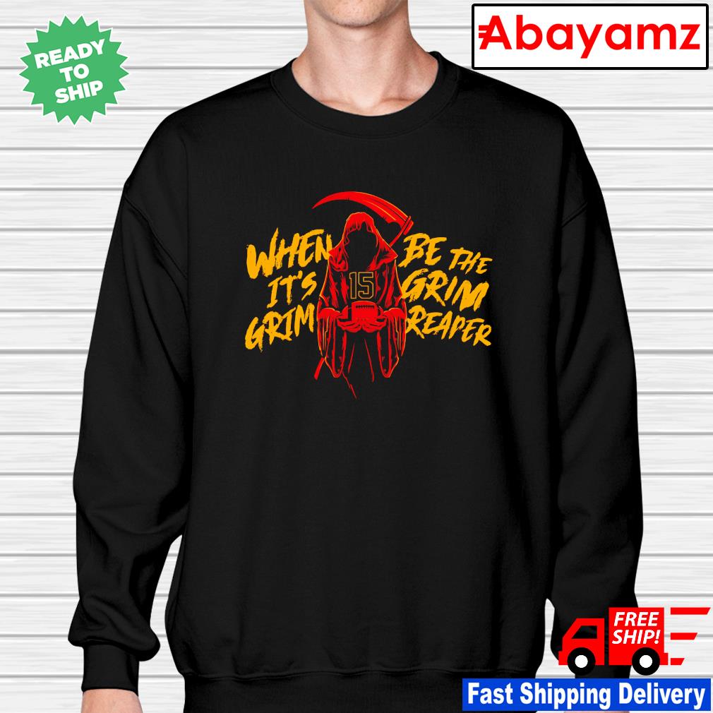 Kansas City Chiefs Patrick Mahomes grim reaper T-shirt now on sale