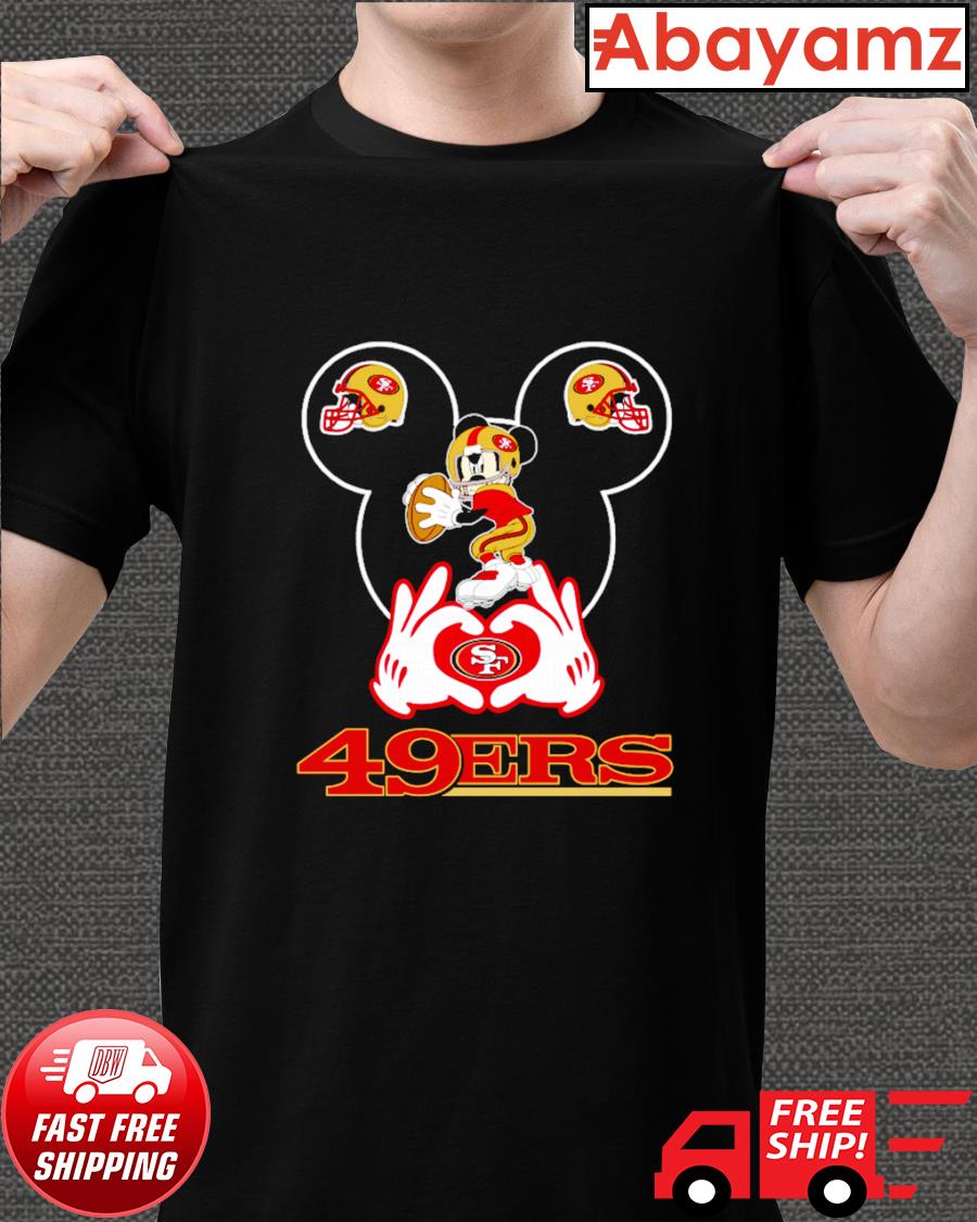 I Love The 49ers Mickey Mouse San Francisco 49ers Youth T-Shirt 