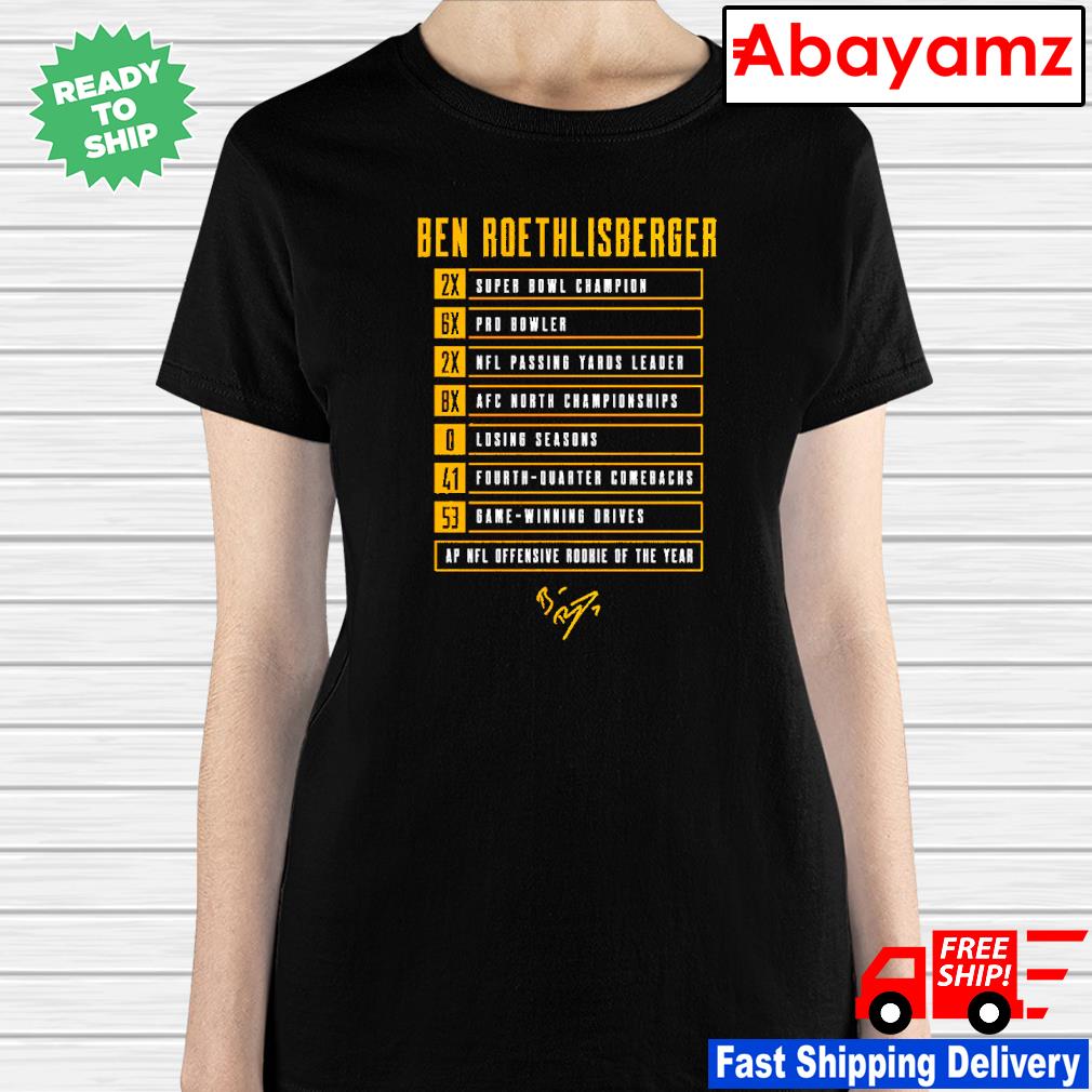 Ben Roethlisberger Pittsburgh Steelers Shirt, hoodie, sweater, long sleeve  and tank top