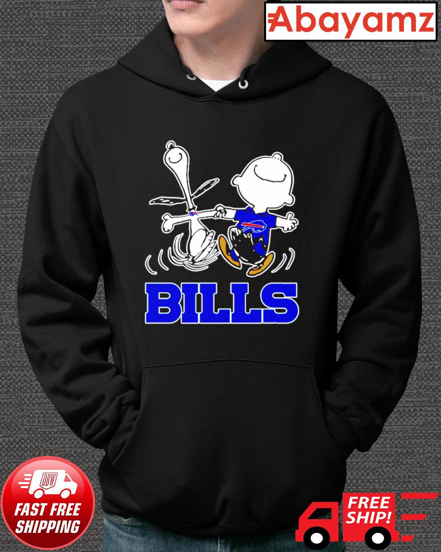 The Peanuts Snoopy And Friends cheer for the Buffalo Bills NFL Blue  T-shirt, hoodie, sweater, long sleeve and tank top