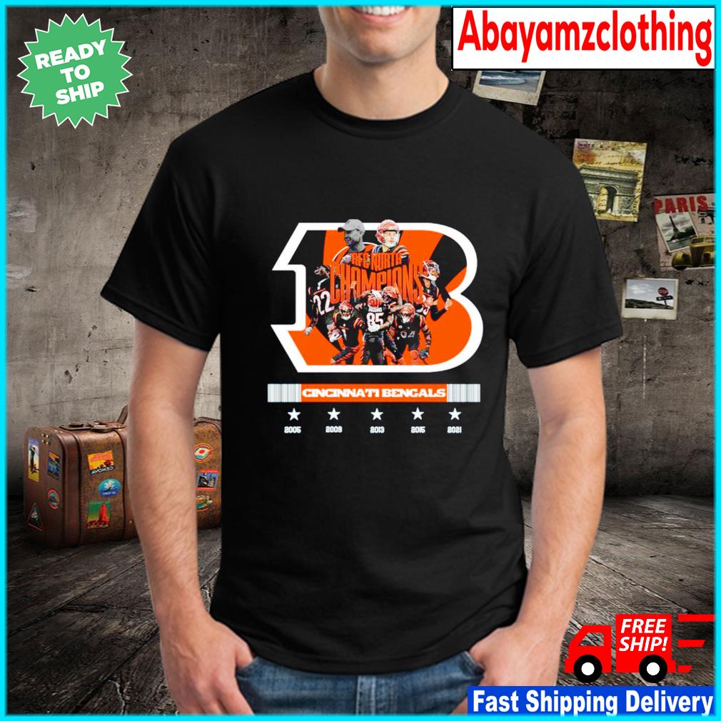 Cincinnati Bengals AFC North Division Champions 2005-2021 Shirt, hoodie,  sweater, long sleeve and tank top