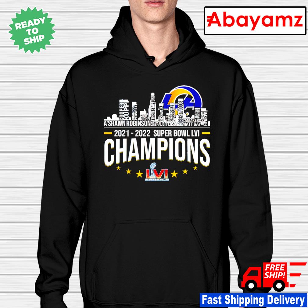 Los angeles rams 2022 super bowl champion shirt, hoodie, sweater, long  sleeve and tank top