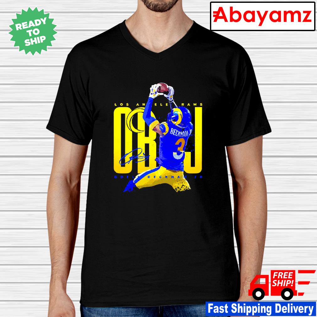 Get Odell Beckham Jr OBJ Rams Football Shirt For Free Shipping • Podxmas