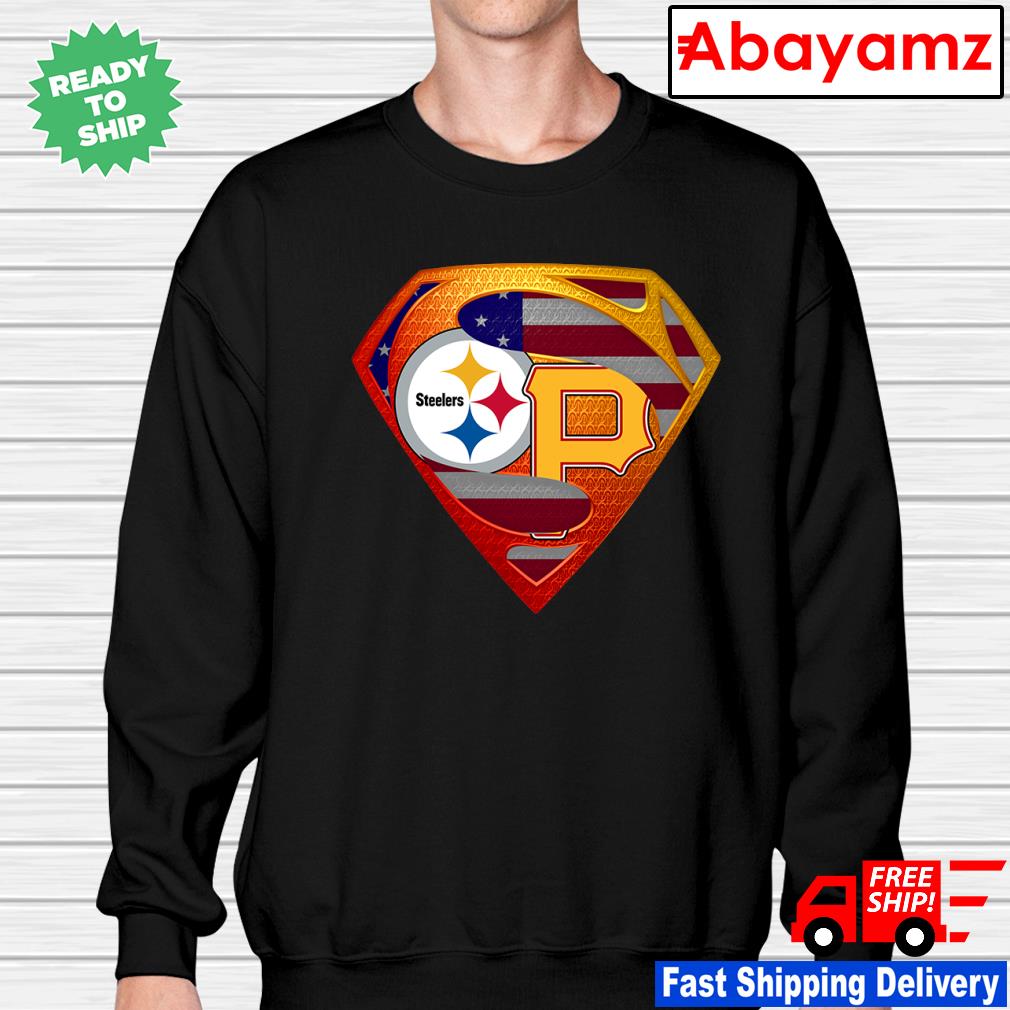 Pittsburgh Steelers and Pittsburgh Pirates Superman shirt, hoodie, sweater,  long sleeve and tank top