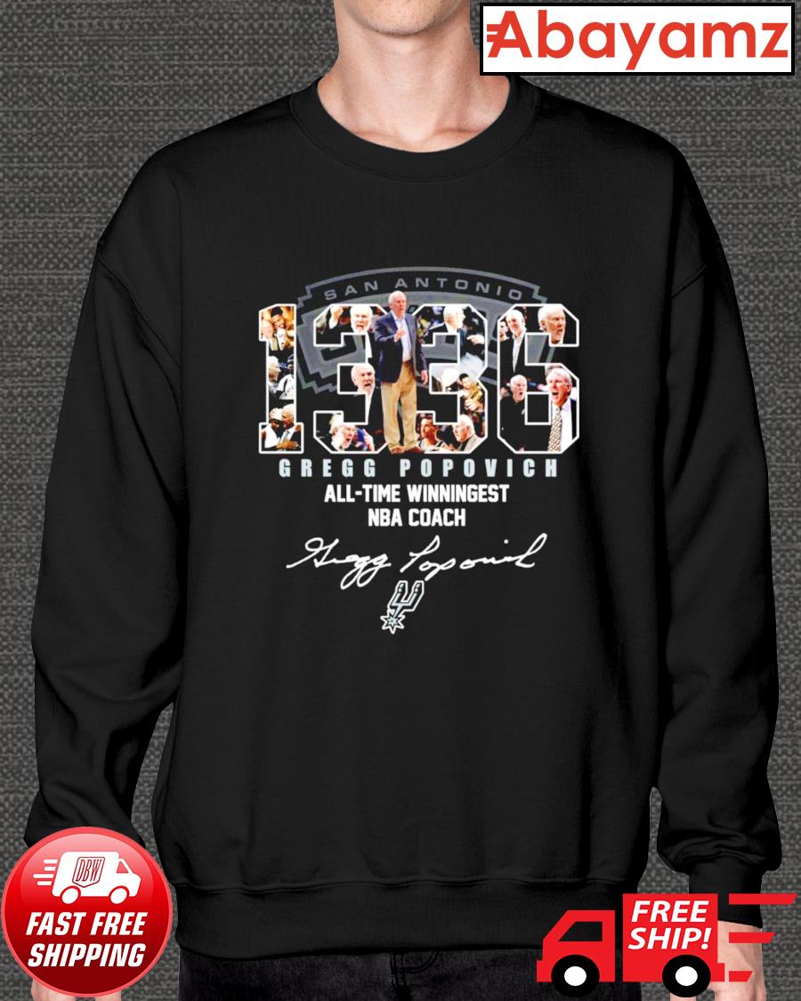 Gregg Popovich All-time winningest NBA Coach t-shirt, hoodie, sweater, long  sleeve and tank top