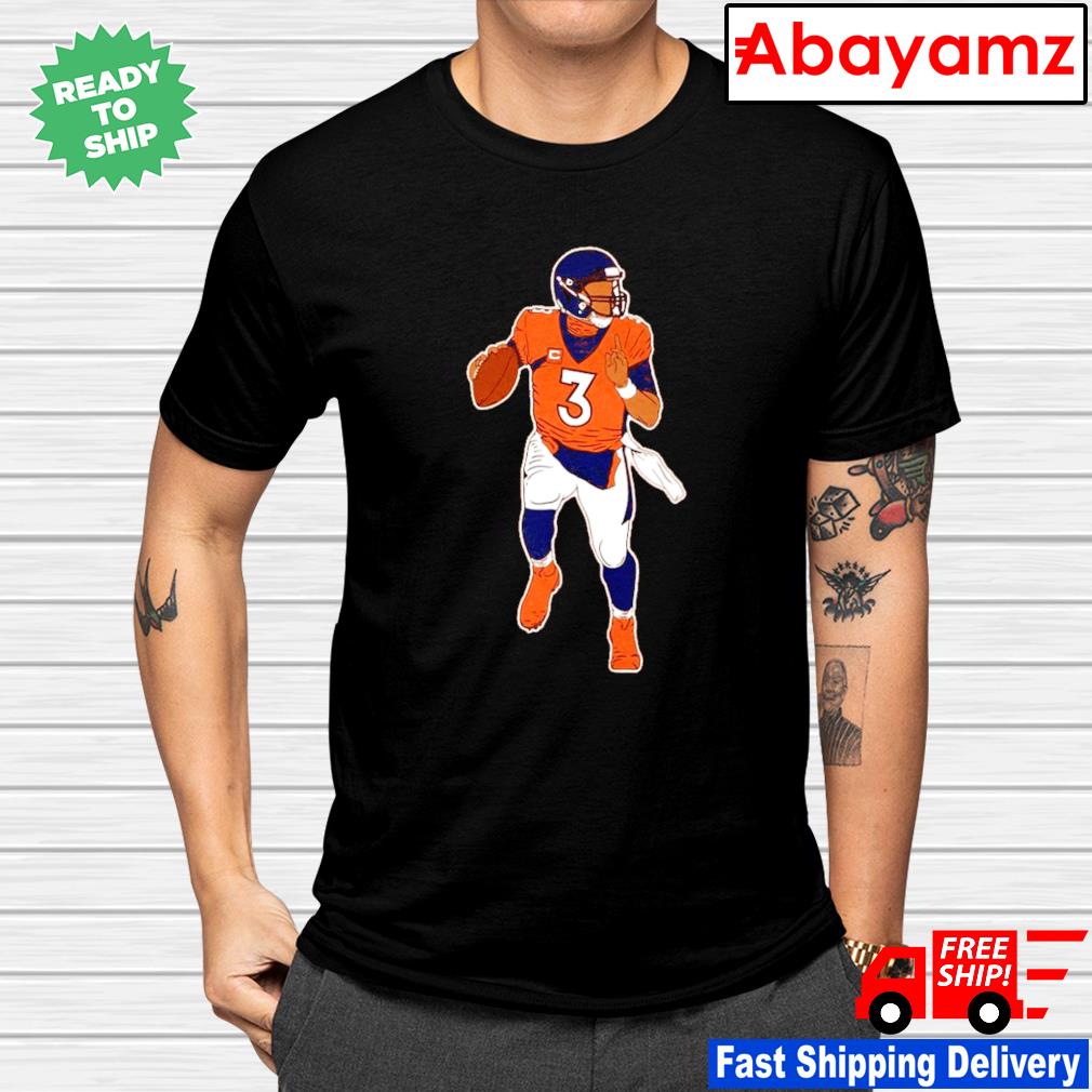 Russell Wilson T-Shirt, Denver Football Men's Premium T-Shirt