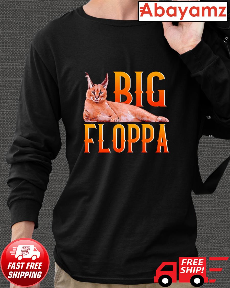  Big Floppa Meme Flop Off Flop On Cute Caracal Cat Long