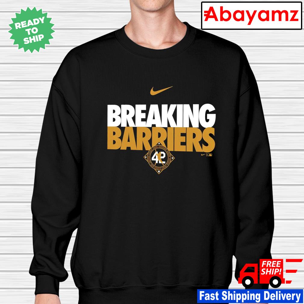 Jackie Robinson Breaking Barriers 42 logo T-shirt, hoodie, sweater, long  sleeve and tank top