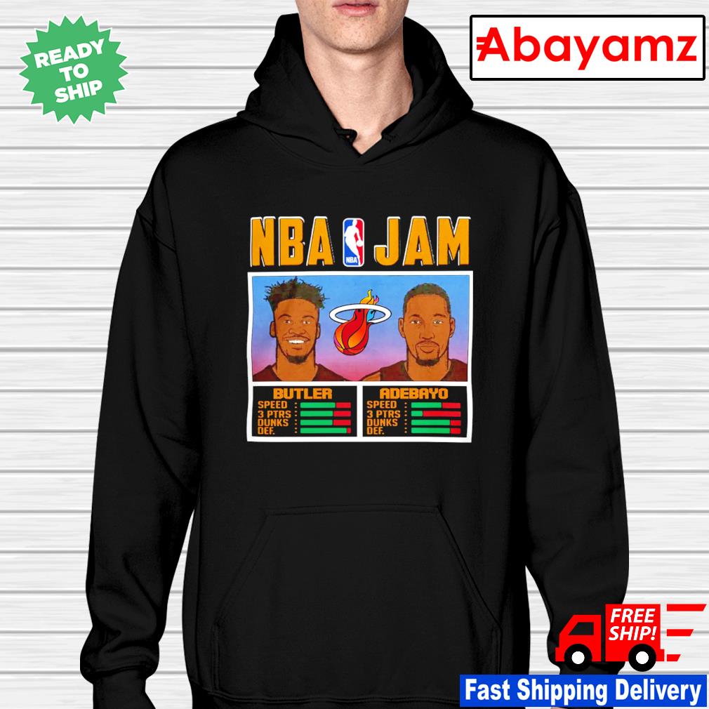 Miami Heat Mashup Jimmy Butler and Bam Ado NBA Jam shirt
