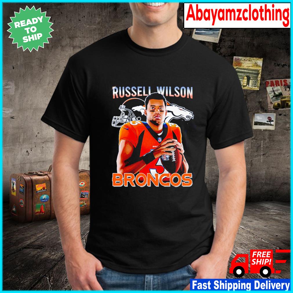 Russell Wilson A New Era Denver Broncos Design Style T Shirt