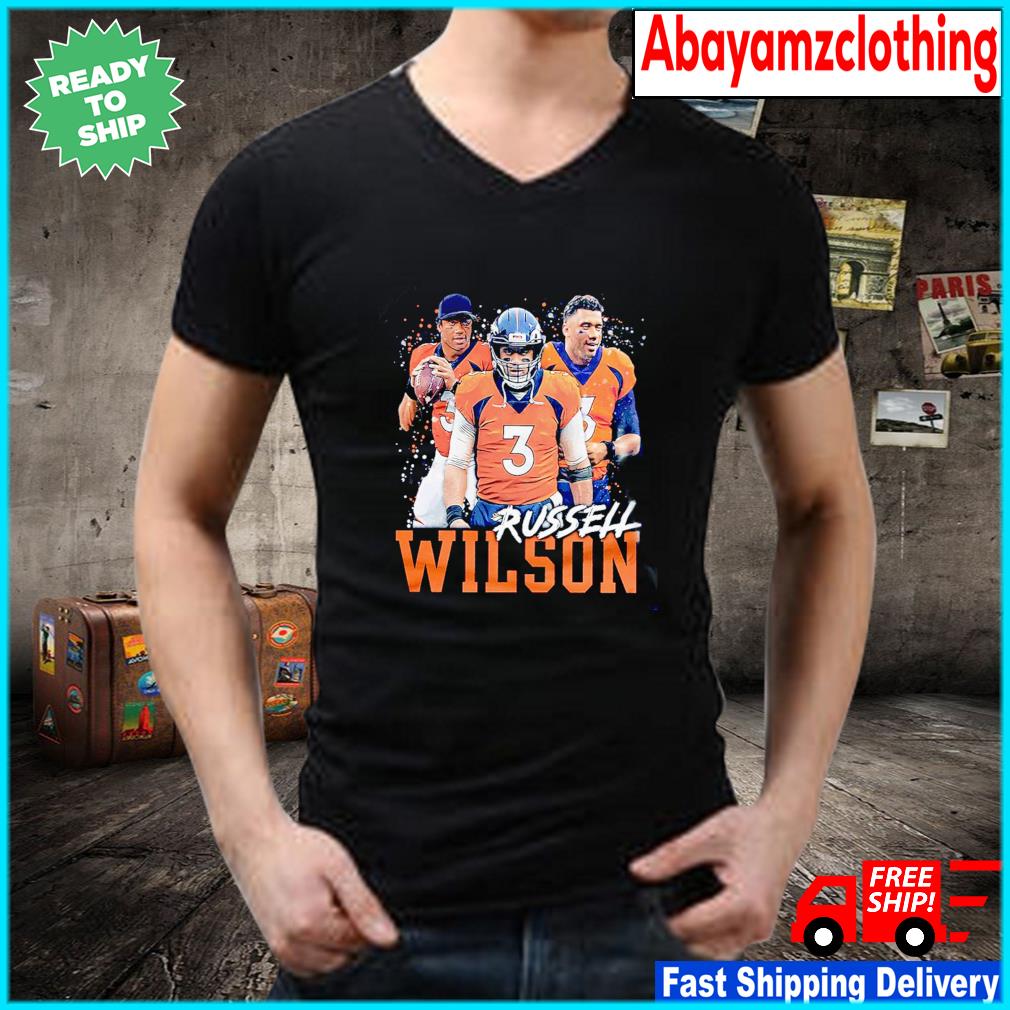 Russell Wilson A New Era Denver Broncos Design Style T Shirt