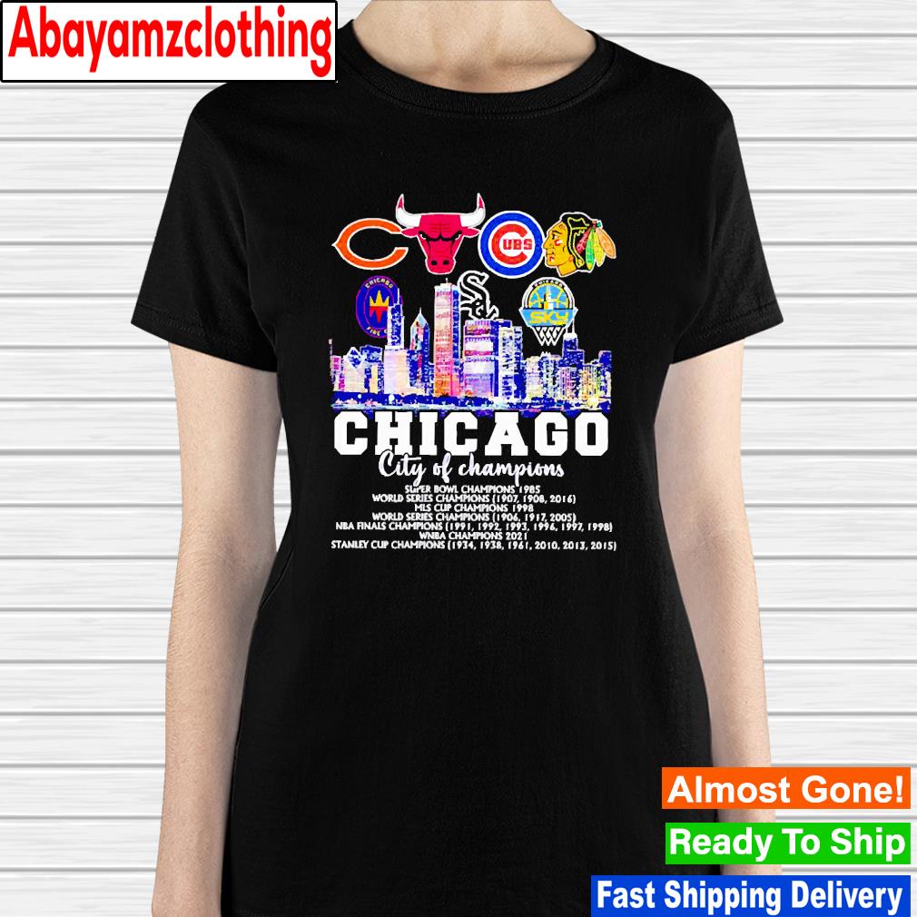 Chicago Bulls Chicago Bears And Chicago Cubs Logo Teams New Design Shirt -  High-Quality Printed Brand
