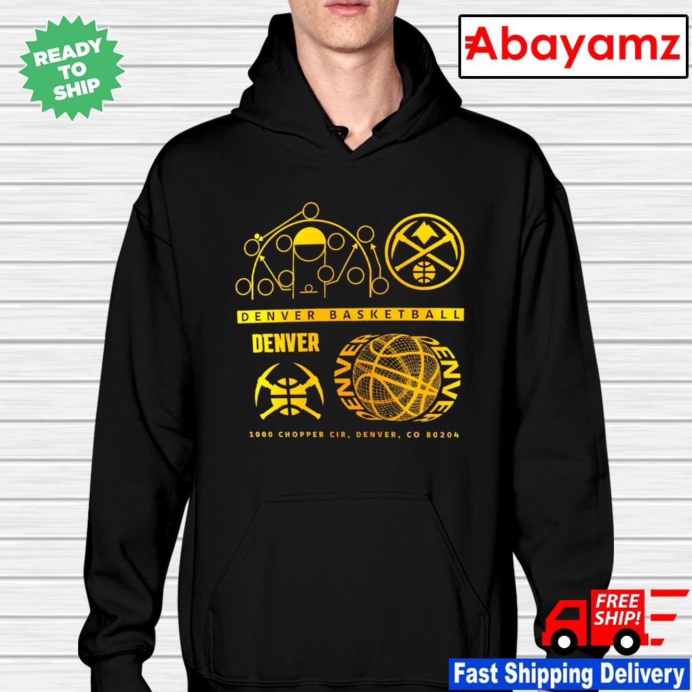 sweater with Denver Nuggets logo Basketball team hoodie comfort hoodie 