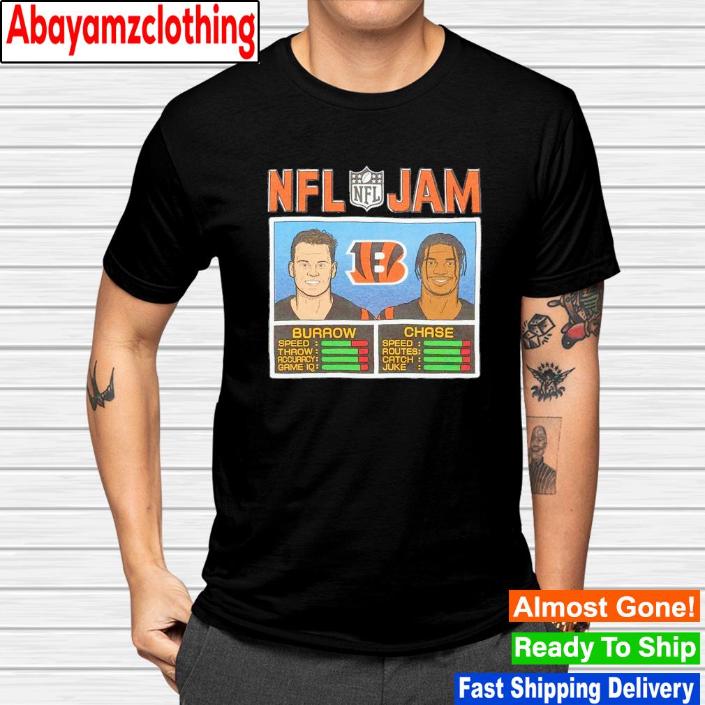 NFL Jam Bengals Burrow And Chase shirt, hoodie, sweater, long sleeve and  tank top