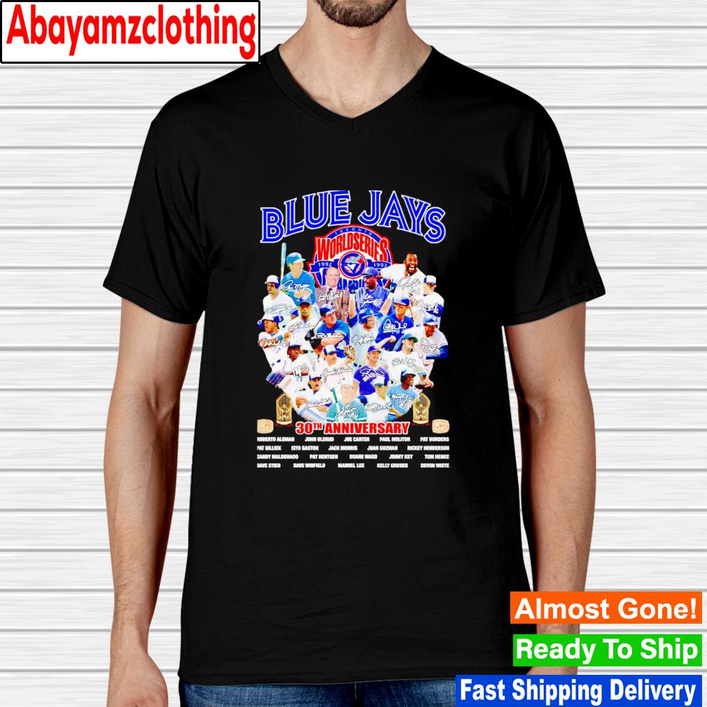 Toronto Blue Jays 30th Anniversary Signatures Shirt