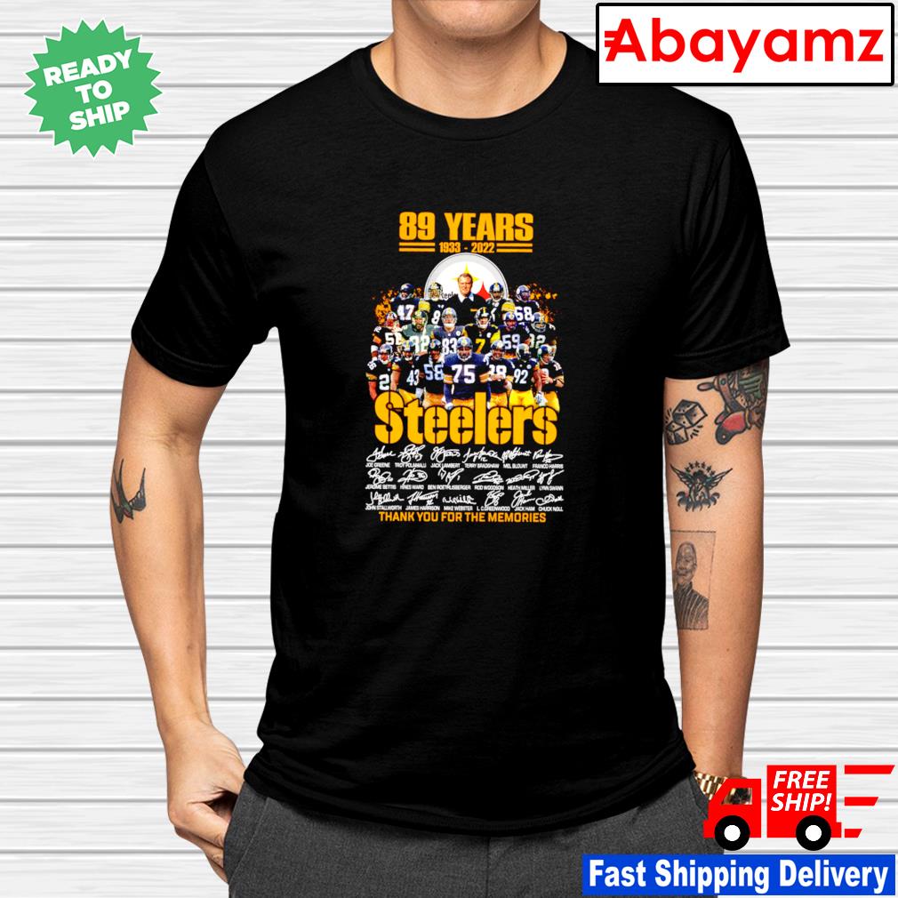 Pittsburgh Steelers 89th anniversary 1933-2022 t-shirt