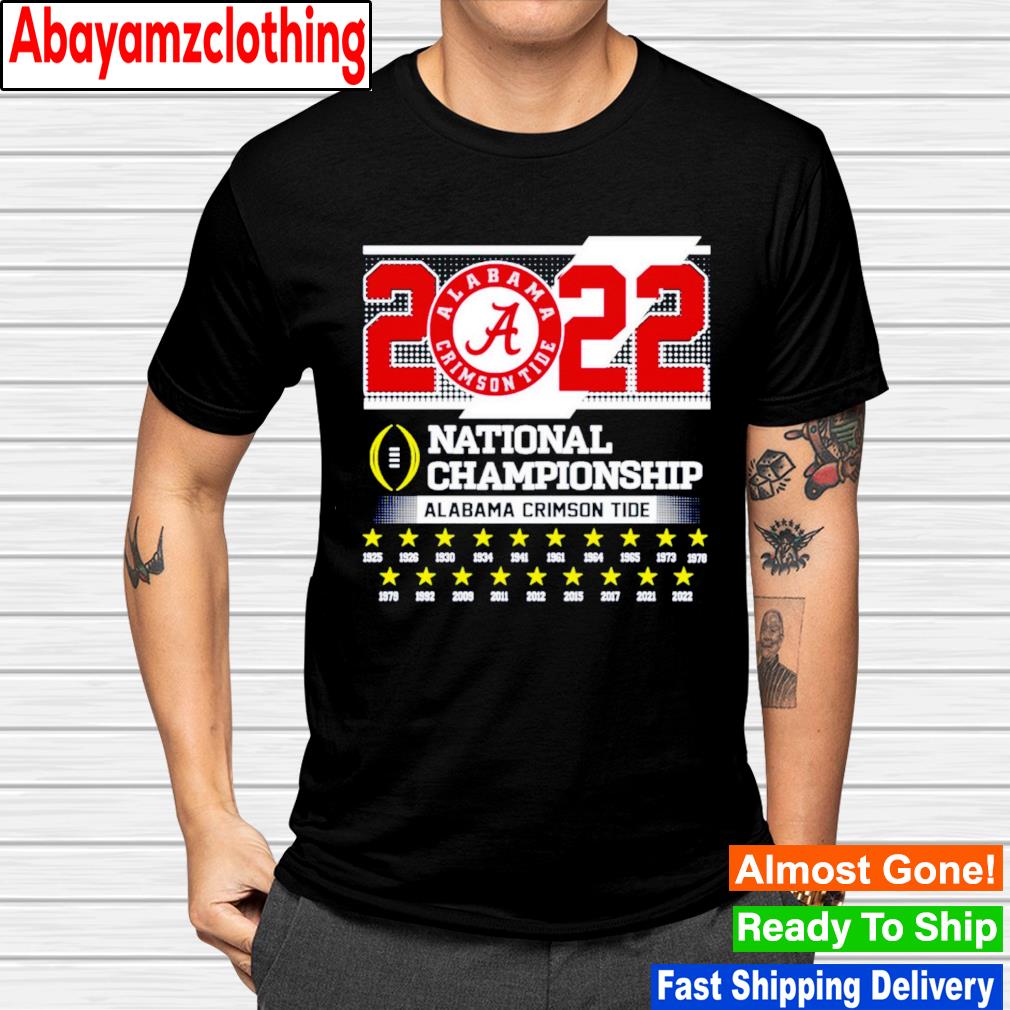 Alabama Crimson Tide football 2022 national championship shirt