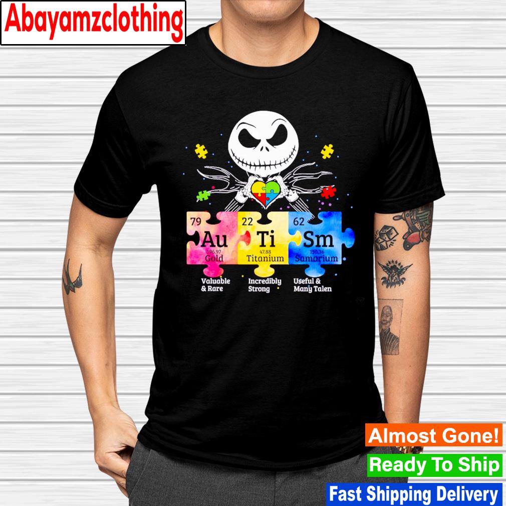 Autism Jack Skellington chemical elements vintage shirt