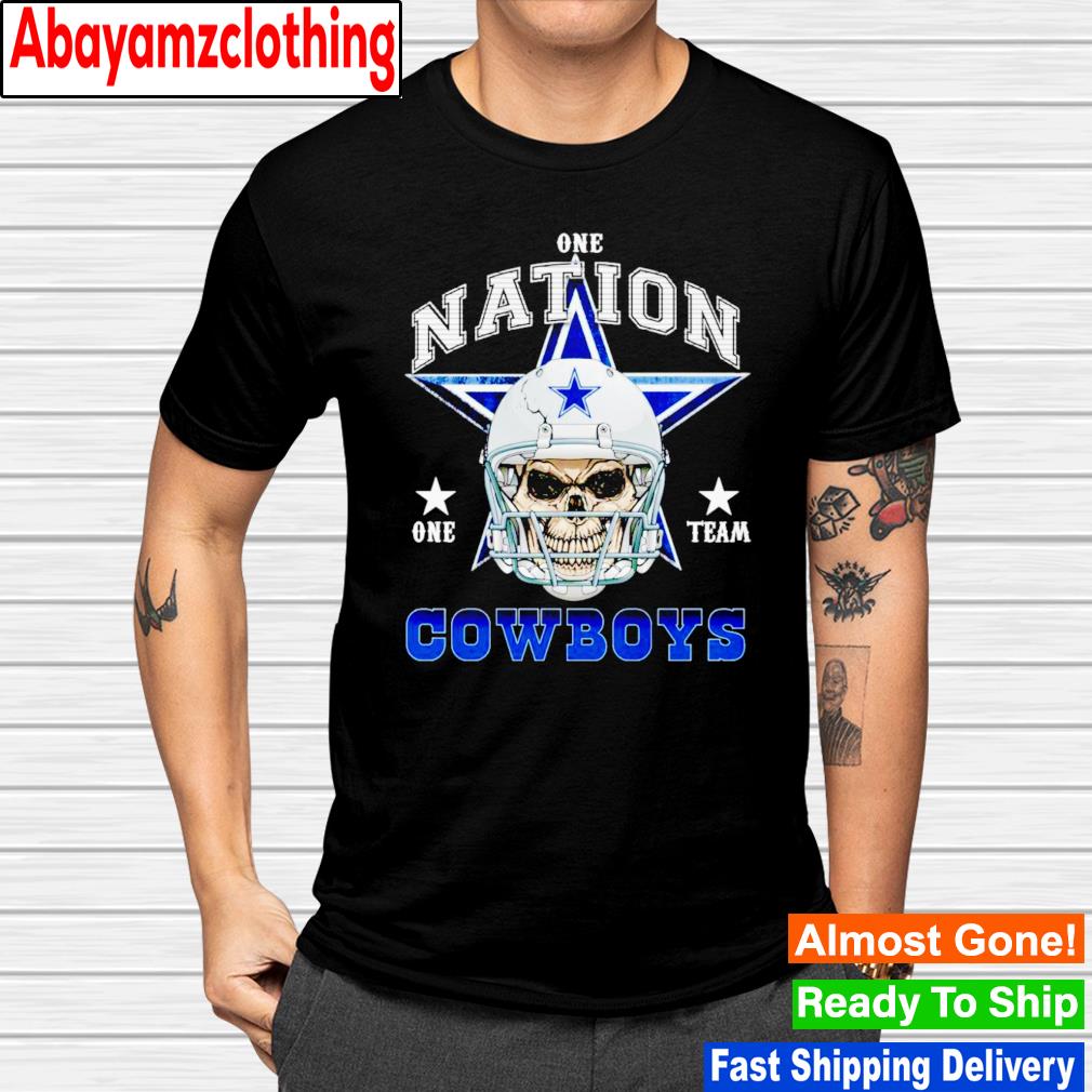 Dallas Cowboys Skull nation one team shirt
