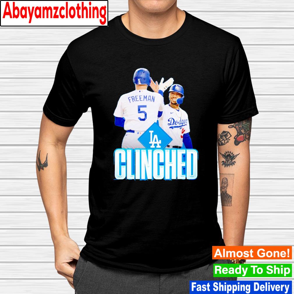 Freeman and Mookie Betts Los Angeles Dodgers 2022 Postseason Clinched shirt