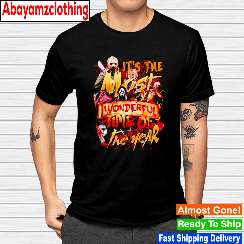 Horror Character it's the most wonderful time of the year Halloween shirt