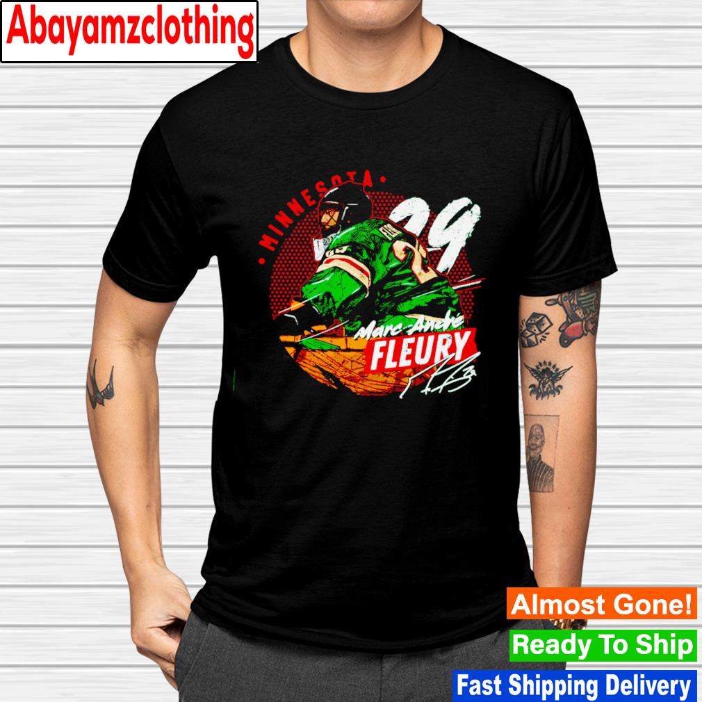 Marc Andre Fleury #29 Minnesota Wild signature shirt
