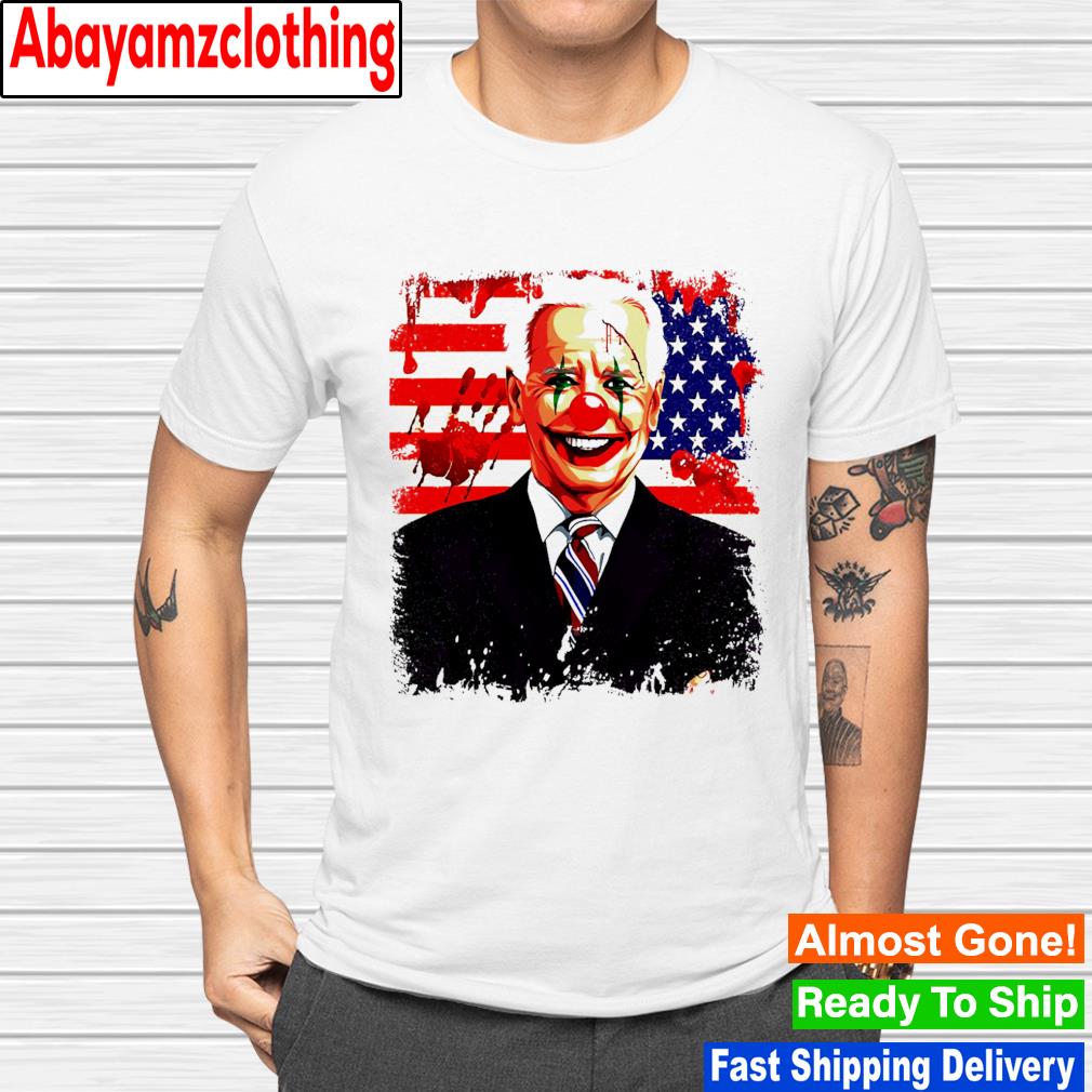 Parody clown Joe Biden their blood is on your hands shirt