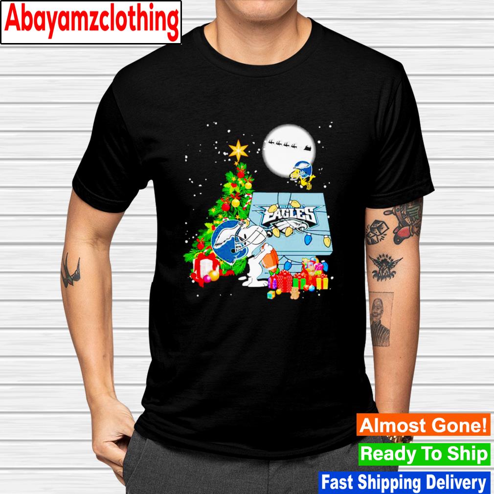 Philadelphia Eagles Snoopy and Woodstock Christmas shirt