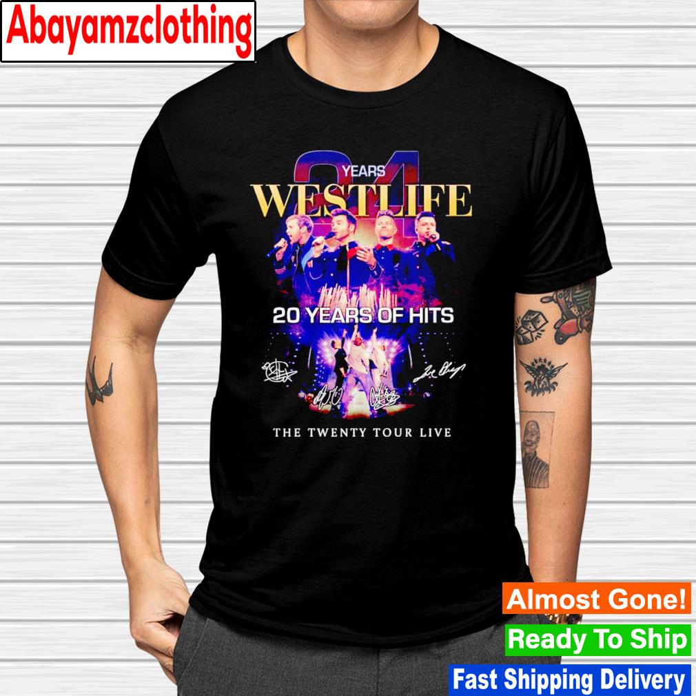 Westlife 20 Years Of Hits The Twenty Tour Live shirt