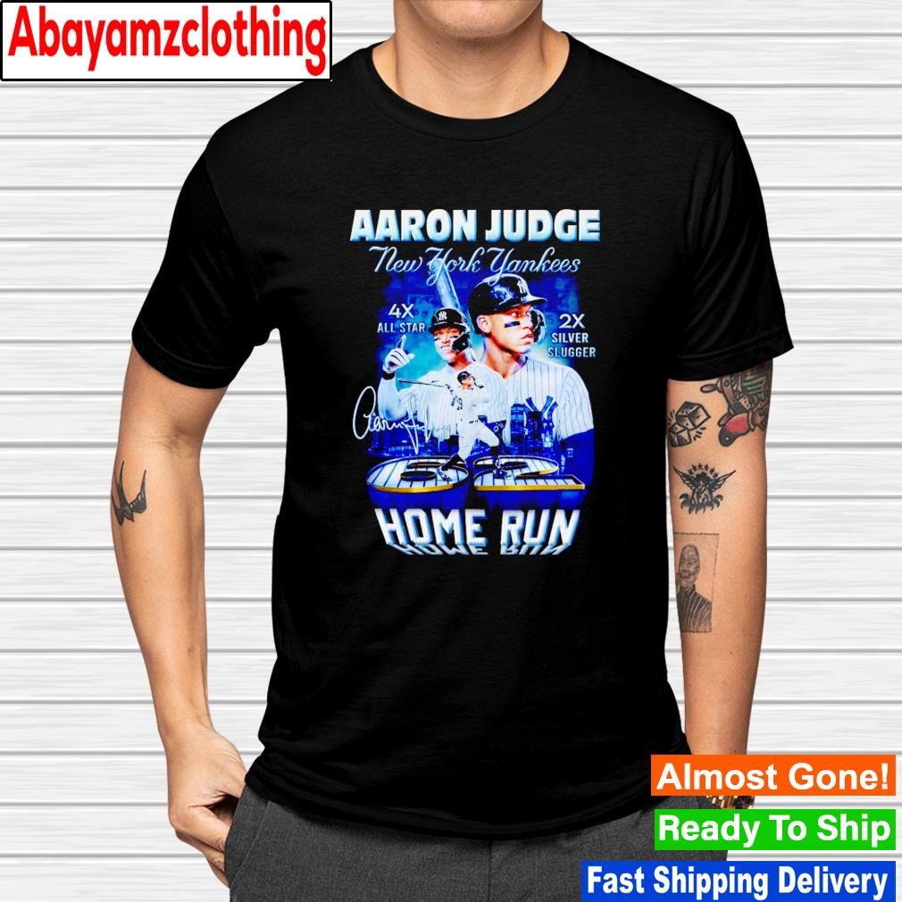 Aaron Judge New York Yankees home run 4x all star 2x silver slugger signature shirt