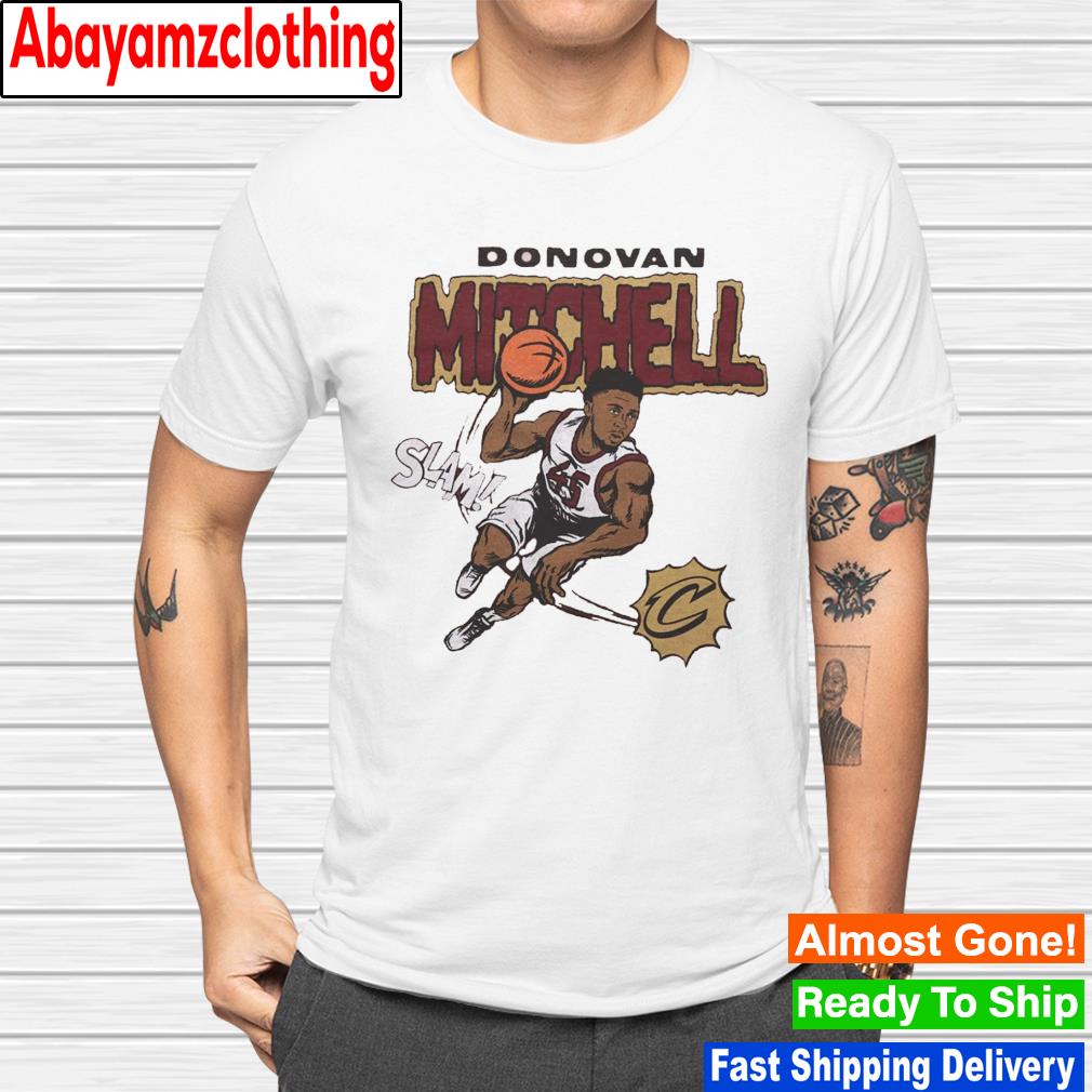 Cleveland Cavaliers Donovan Mitchell comic book slam shirt