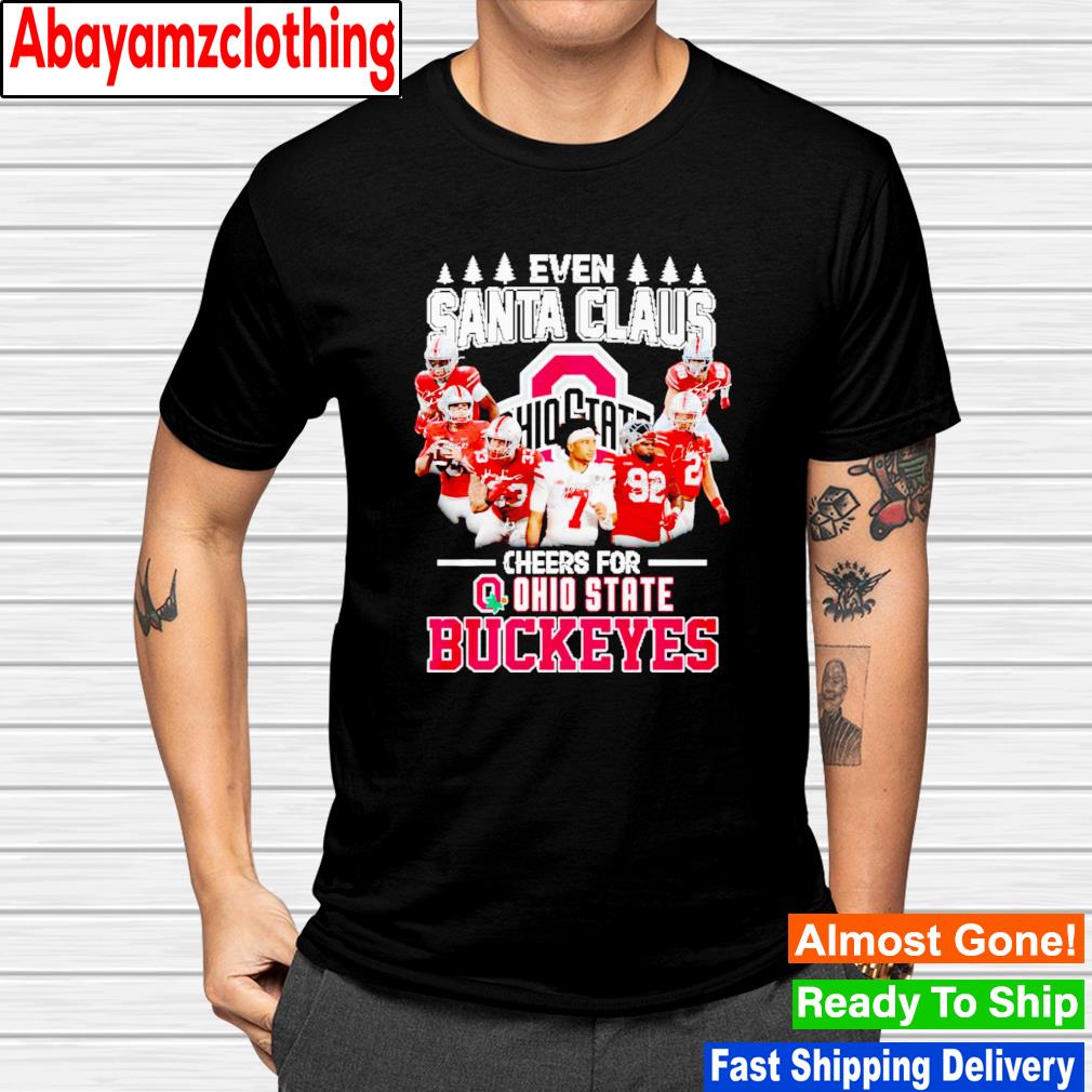 Even santa claus cheers for Ohio State Buckeyes signatures shirt
