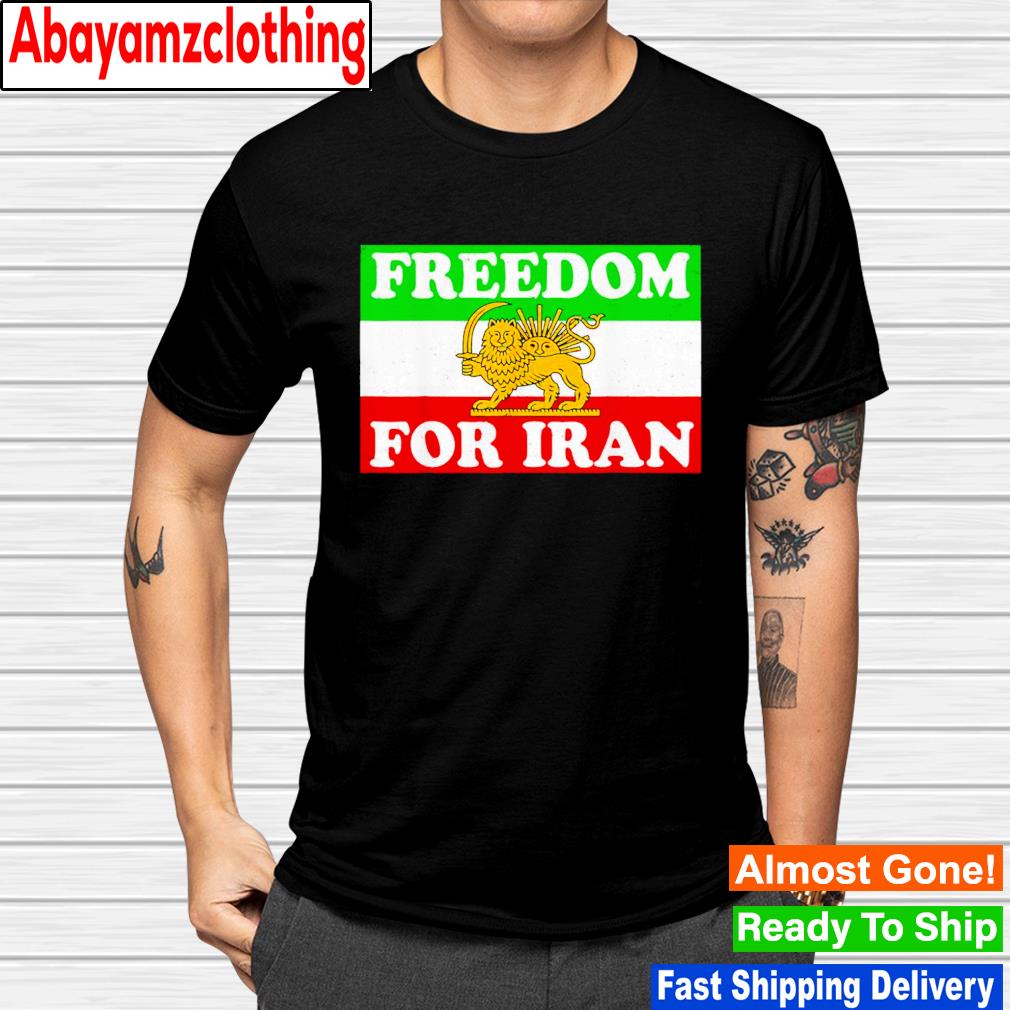 Iranian lion flag freedom for Iran shirt