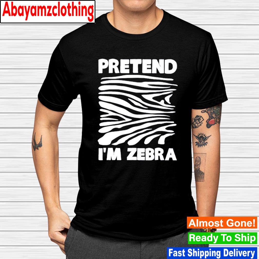 Lazy Funny Halloween Costume Pretend I’m Zebra shirt