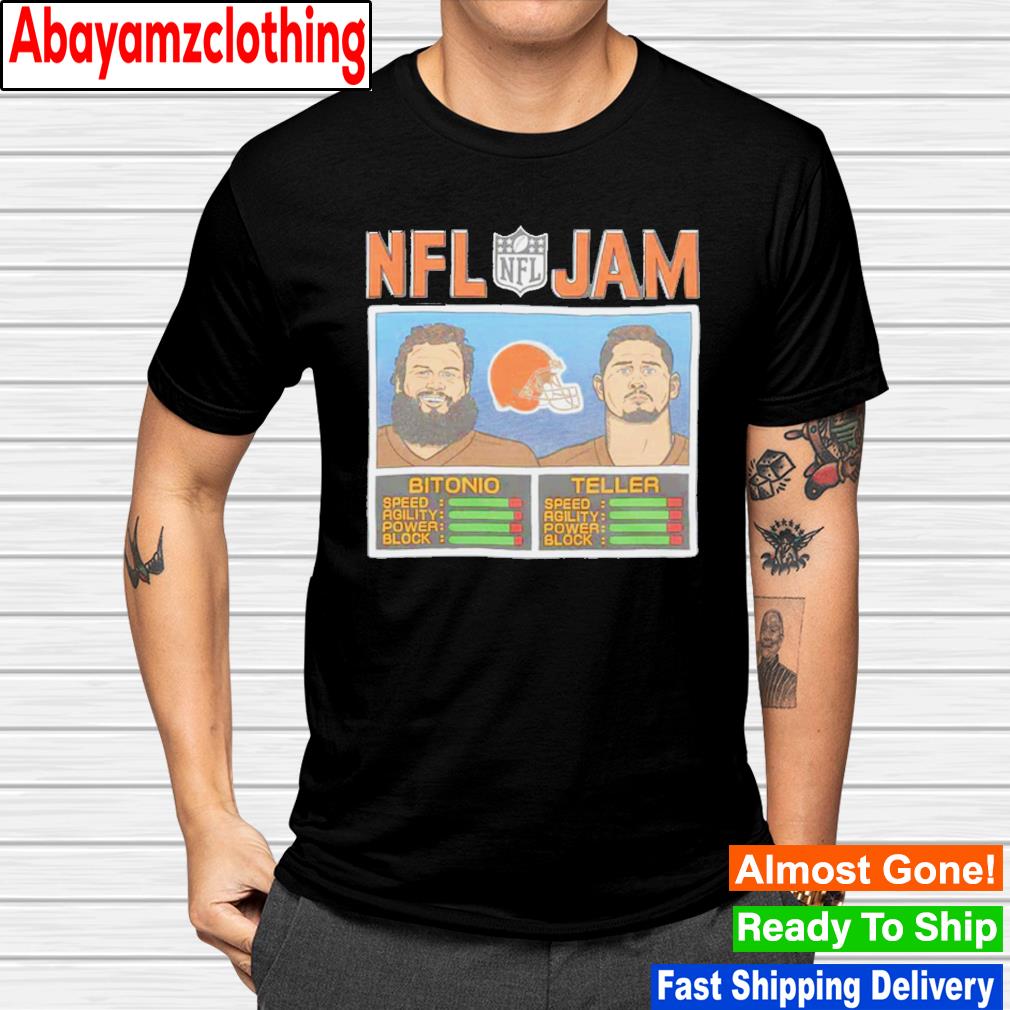NFL Jam Browns Bitonio and Teller shirt