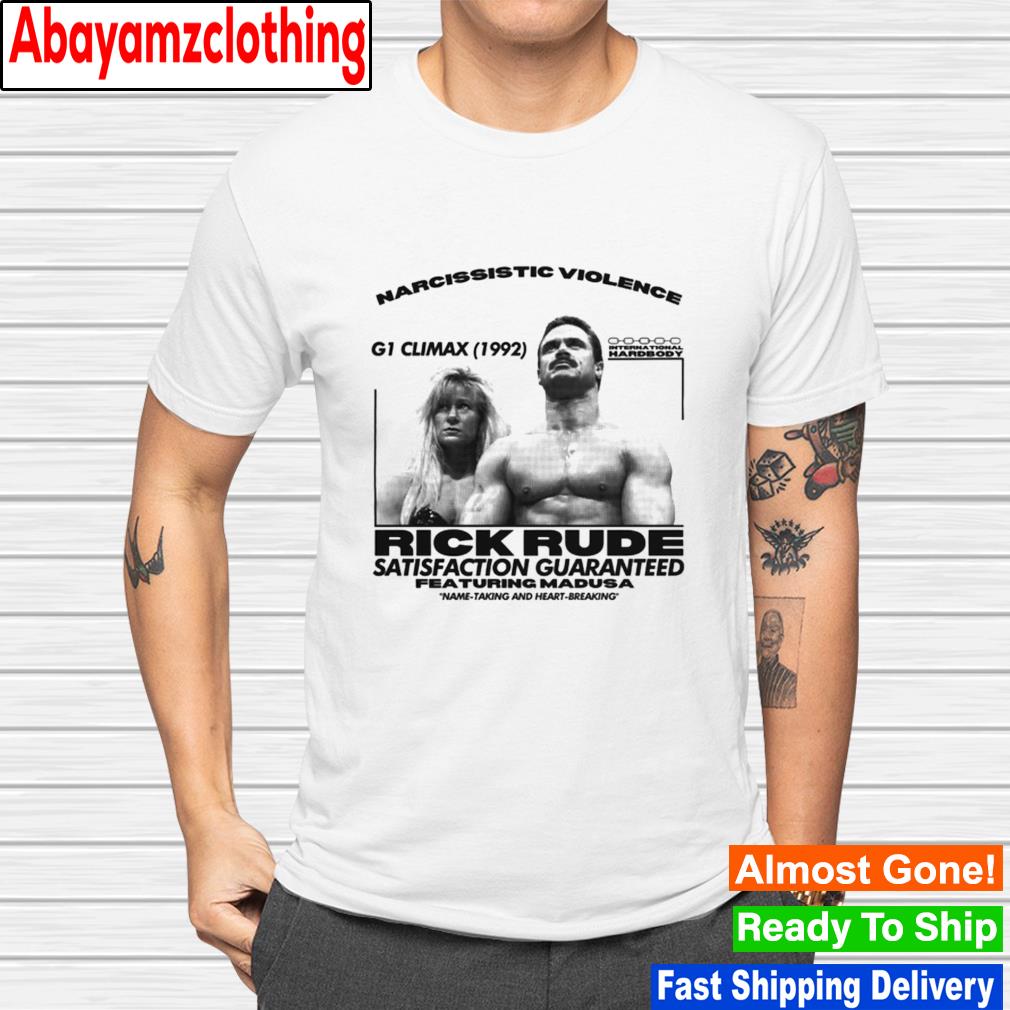 Rick Rude satisfaction guaranteed featuring medusa shirt