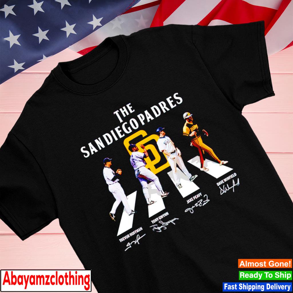 The San Diego Padres 2022 abbey road signatures shirt