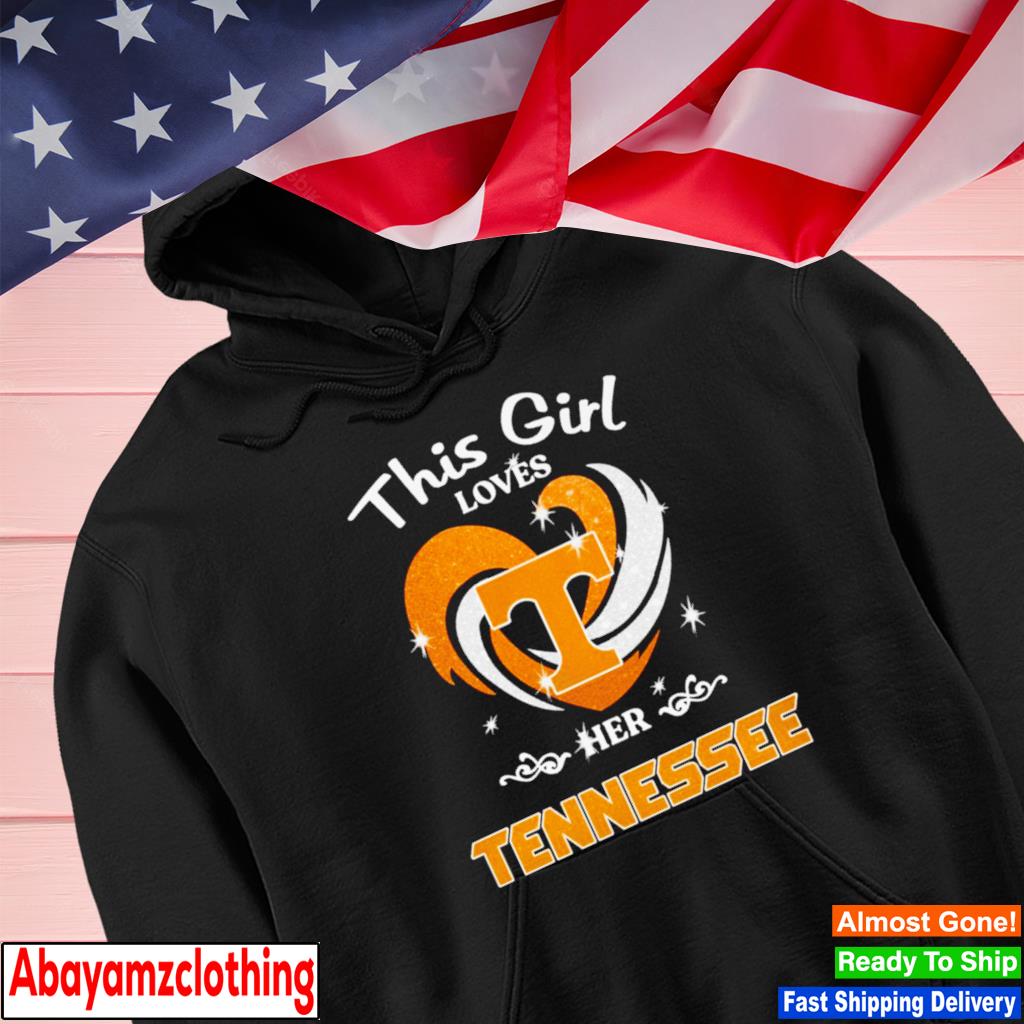 This girl loves her Tennessee diamond heart s Hoodie