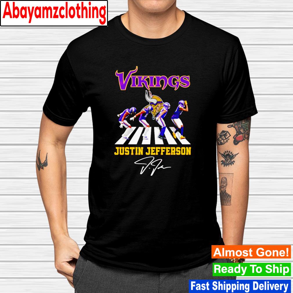 Vkings Justin Jefferson signature shirt