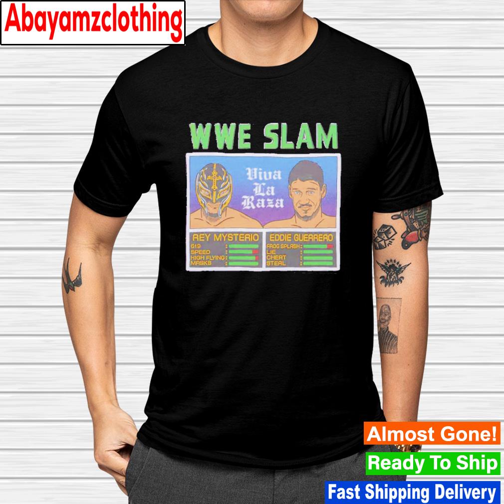 WWE Slam Viva La Raza Rey Mysterio and Eddie Guerrero shirt