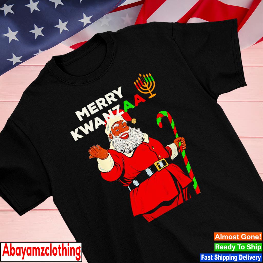 Merry Kwanzaa Santa Black Christmas shirt
