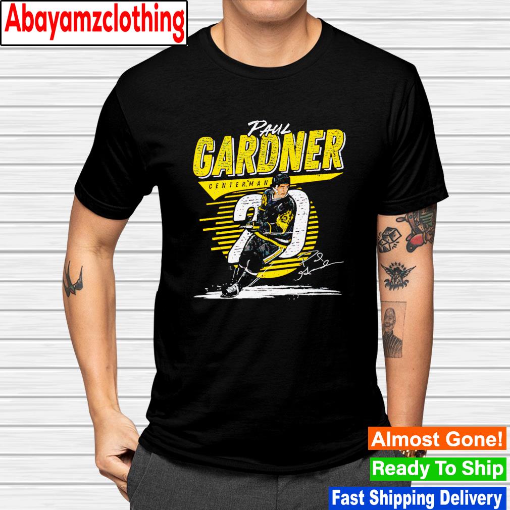 Paul Gardner Pittsburgh Penguins Comet signature shirt