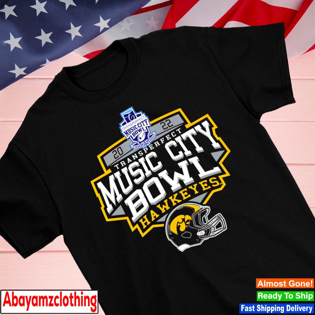 Iowa Hawkeyes 2022 TransPerfect Music City Bowl shirt