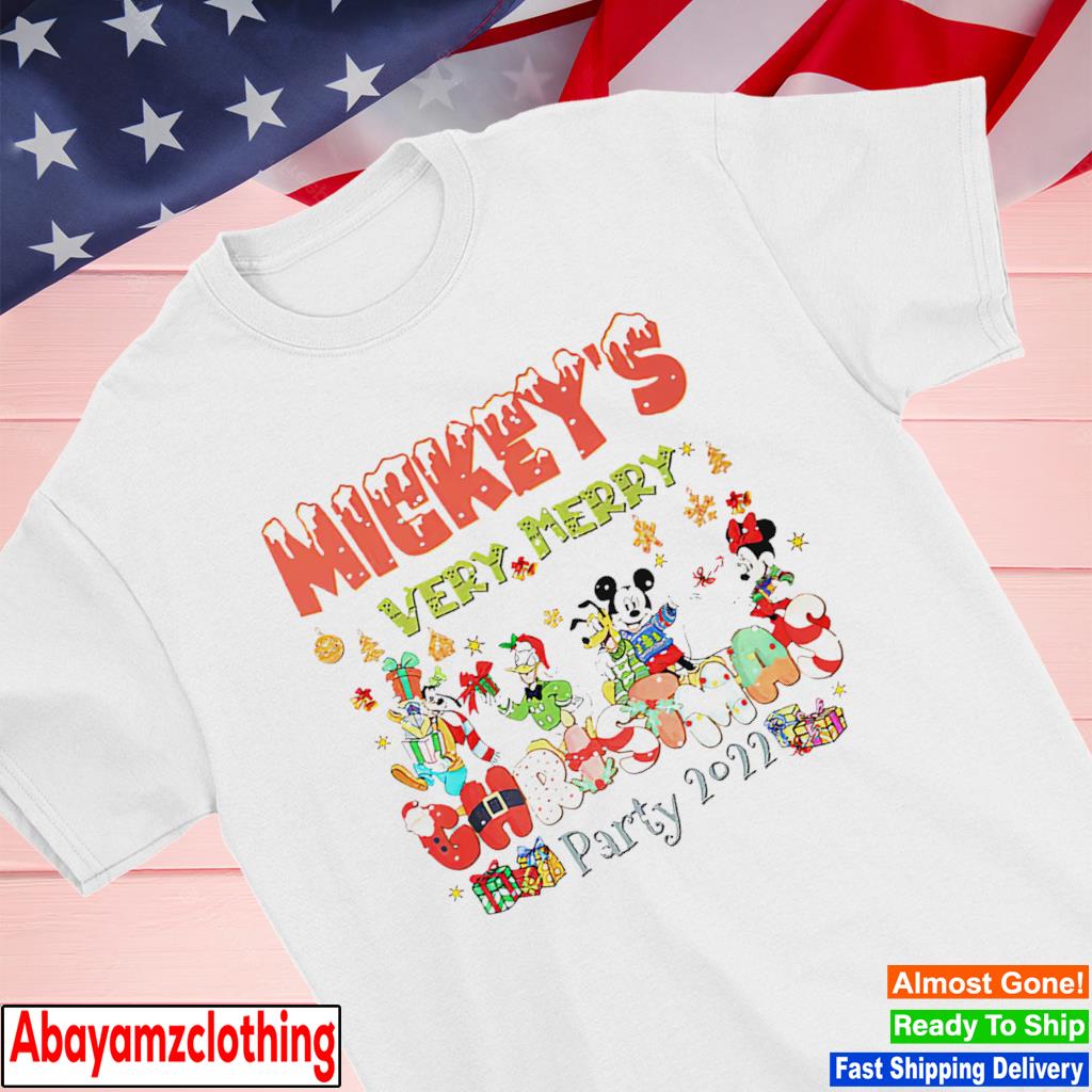 Mickeys Very Merry Party very Merry Christmas Disney 2022 shirt