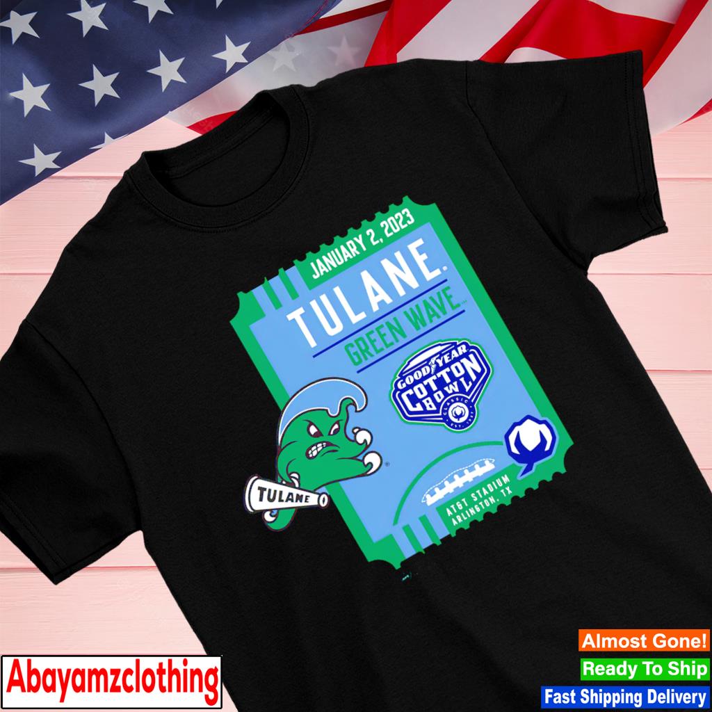 Tulane Green Wave January 2 2023 Goodyear Cotton Bowl Arlington shirt