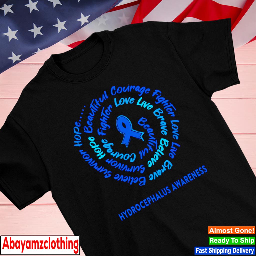 Hydrocephalus Awareness Support Hydrocephalus Warrior Ribbon shirt
