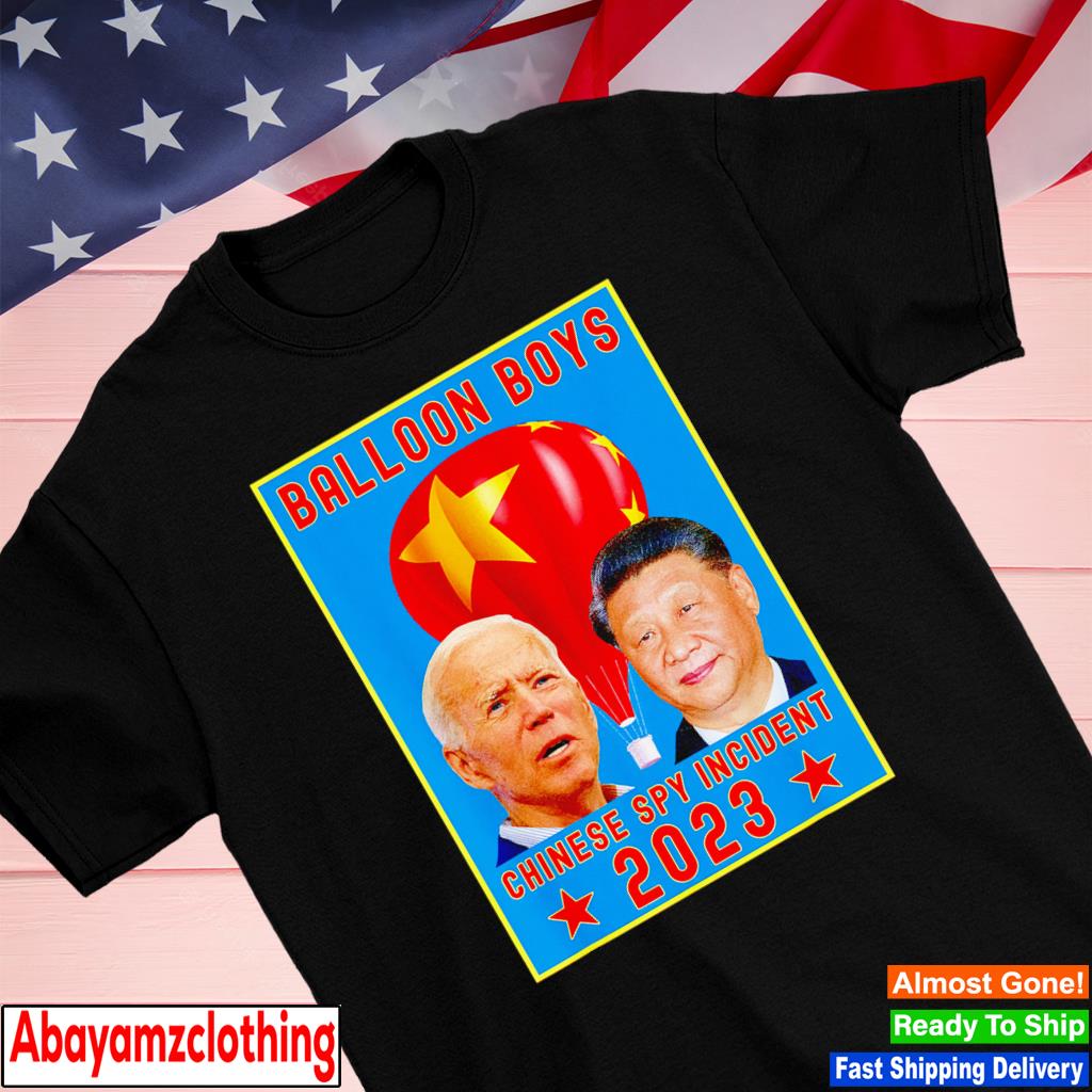 Joe Biden vs Xi Jinping Chinese Surveillance Balloon Boys shirt